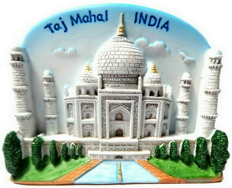 Taj Mahal India, Souvenir Resin 3d Fridge Magnet