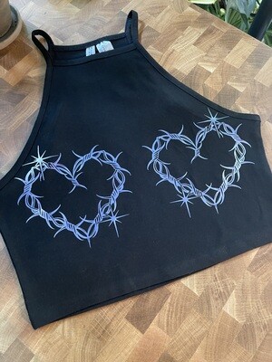 Barbed Wire Racer Tank - Lavender