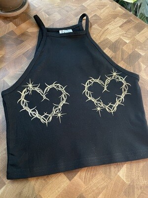 Barbed Wire Racer Tank - Gold