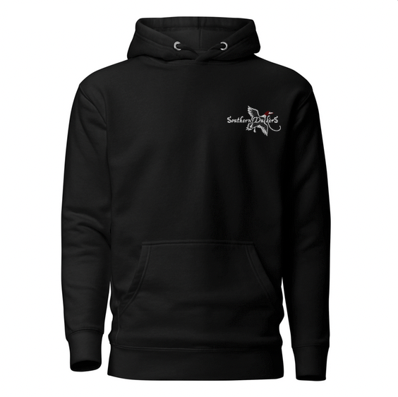 Southern Duck'ers Embroidered Hoodie, Color: Black, Size: S