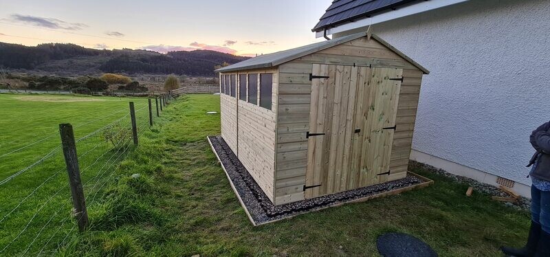 Apex Shed with Double Doors & Windows