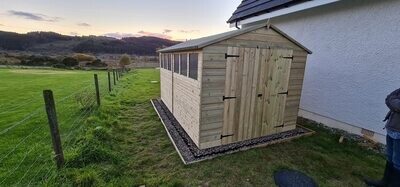 Apex Shed with Double Doors & Windows