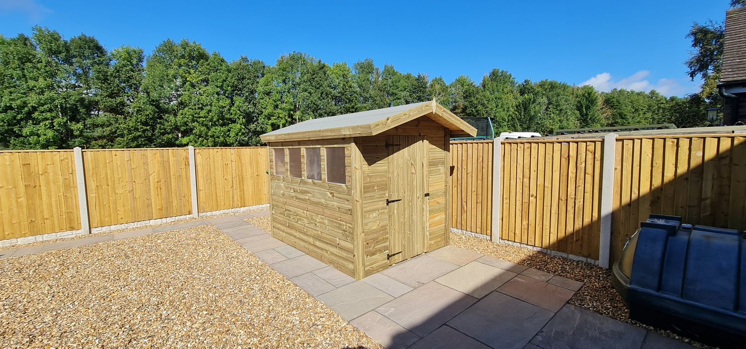 Apex Shed Single Door & Windows