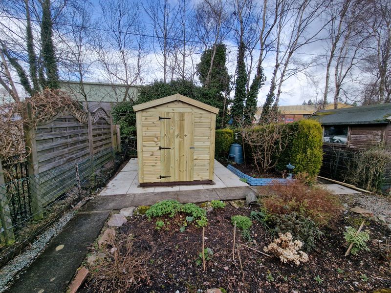 8x6 Apex Shed Single Door & Windows - Peter Stewart