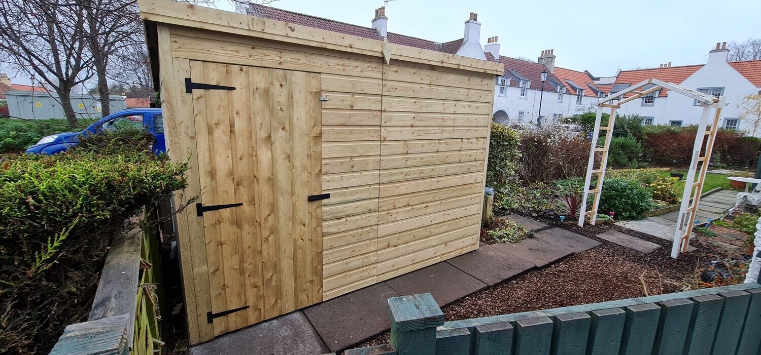 Pent Shed With Single Door