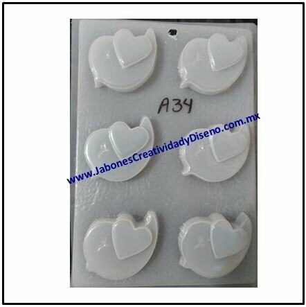 Moldes de Pájaro c/corazón twitter