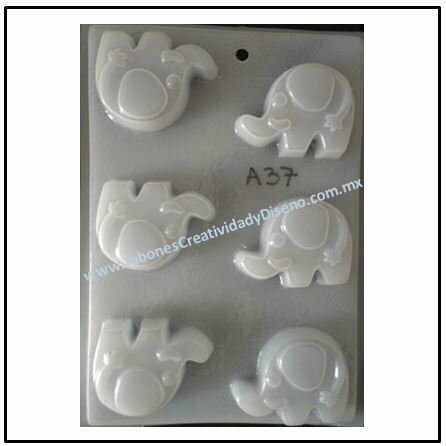Moldes de Elefante con colmillo