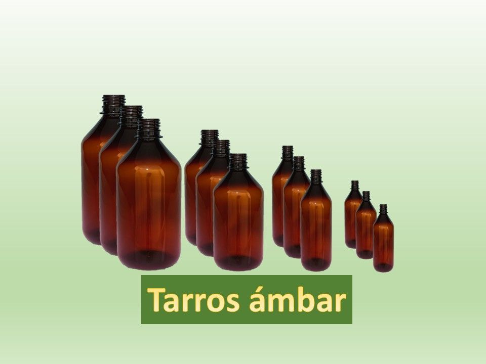Tarros de Vidrio ámbar