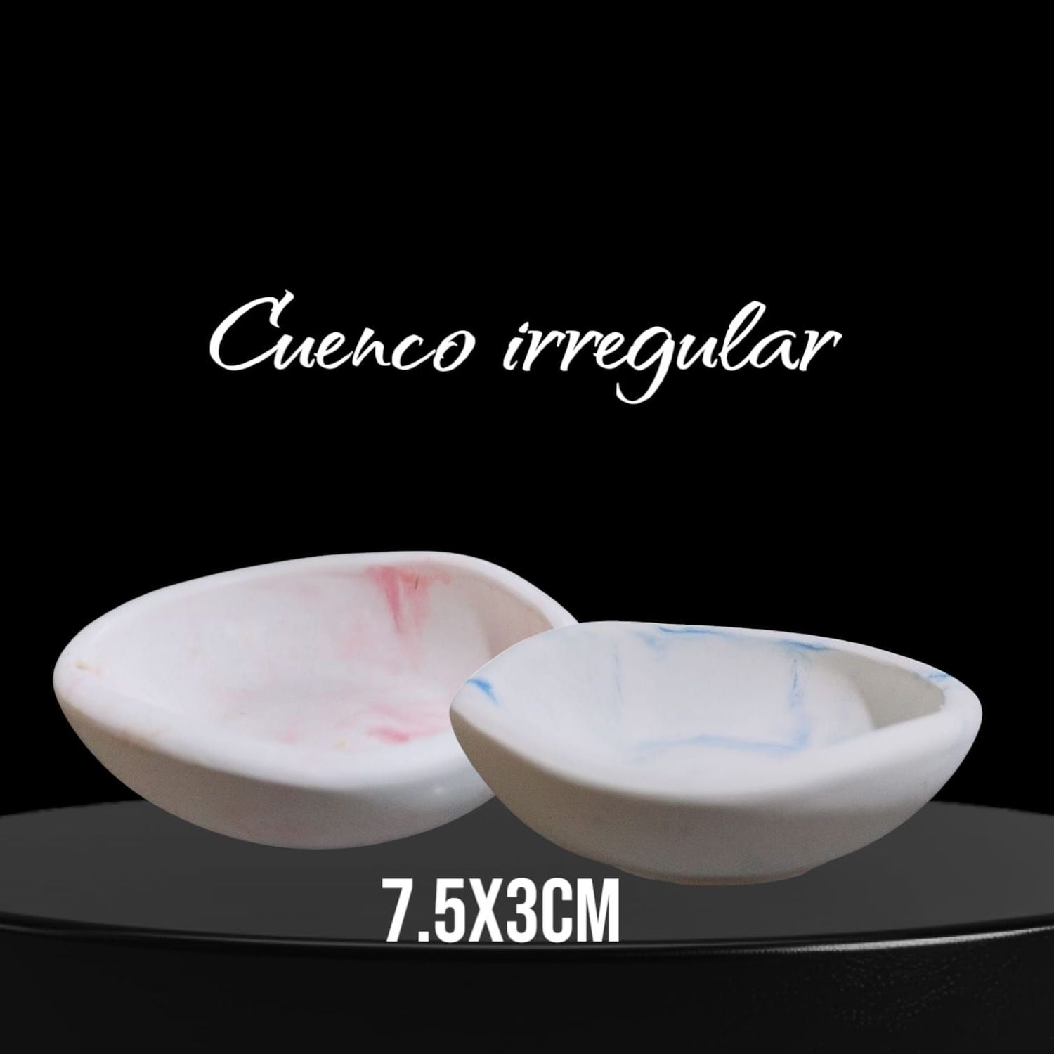 Cuenco irregular de concreto