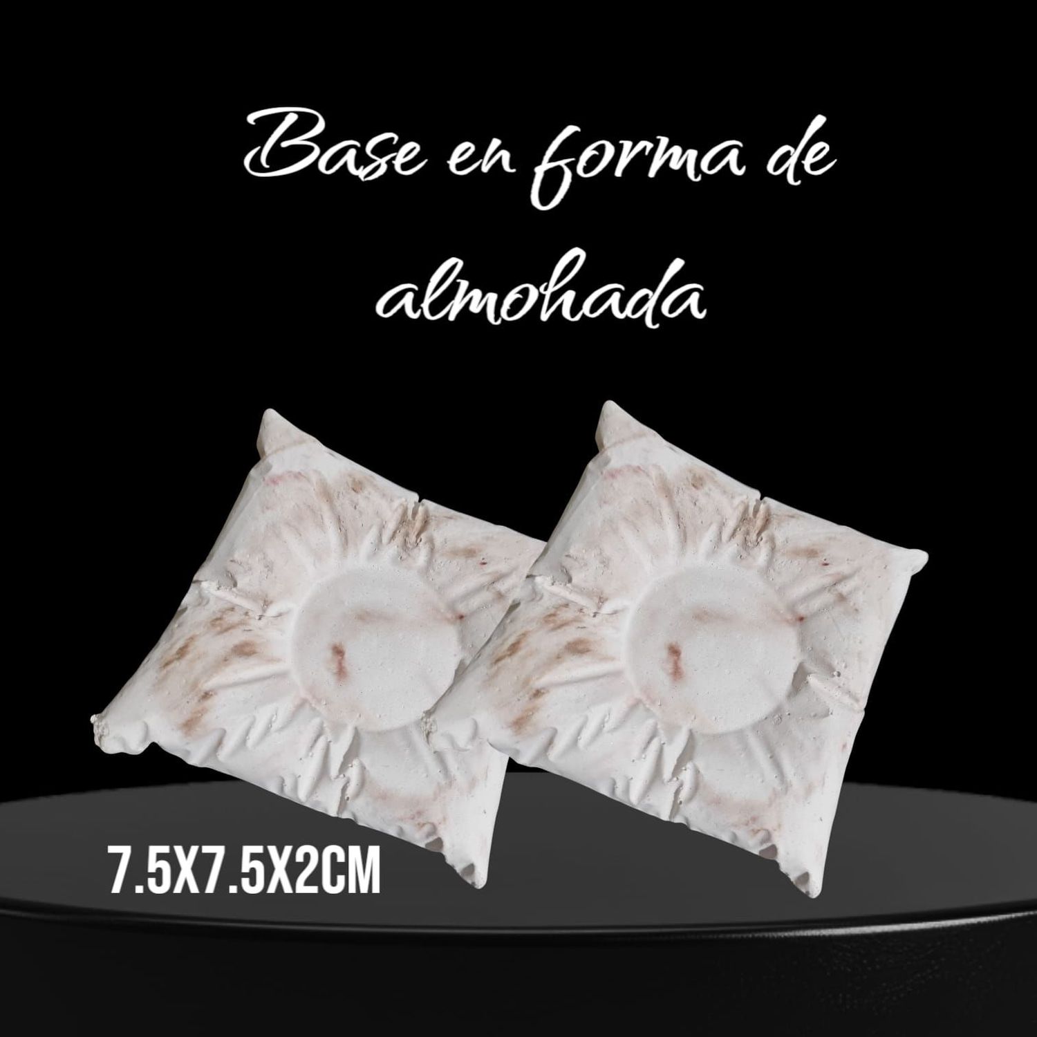 Base tipo almohada de concreto
