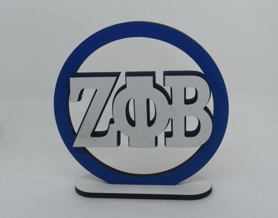 ZPB Circle Wood Sign with stand