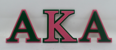 Acrylic Greek Letters-Double Layered