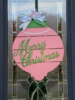 Door Sign-Merry Christmas