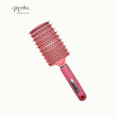Curved Vent Hair Brush Pink