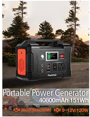 200 W Portable Solar Power Station/Generator with USB Ports