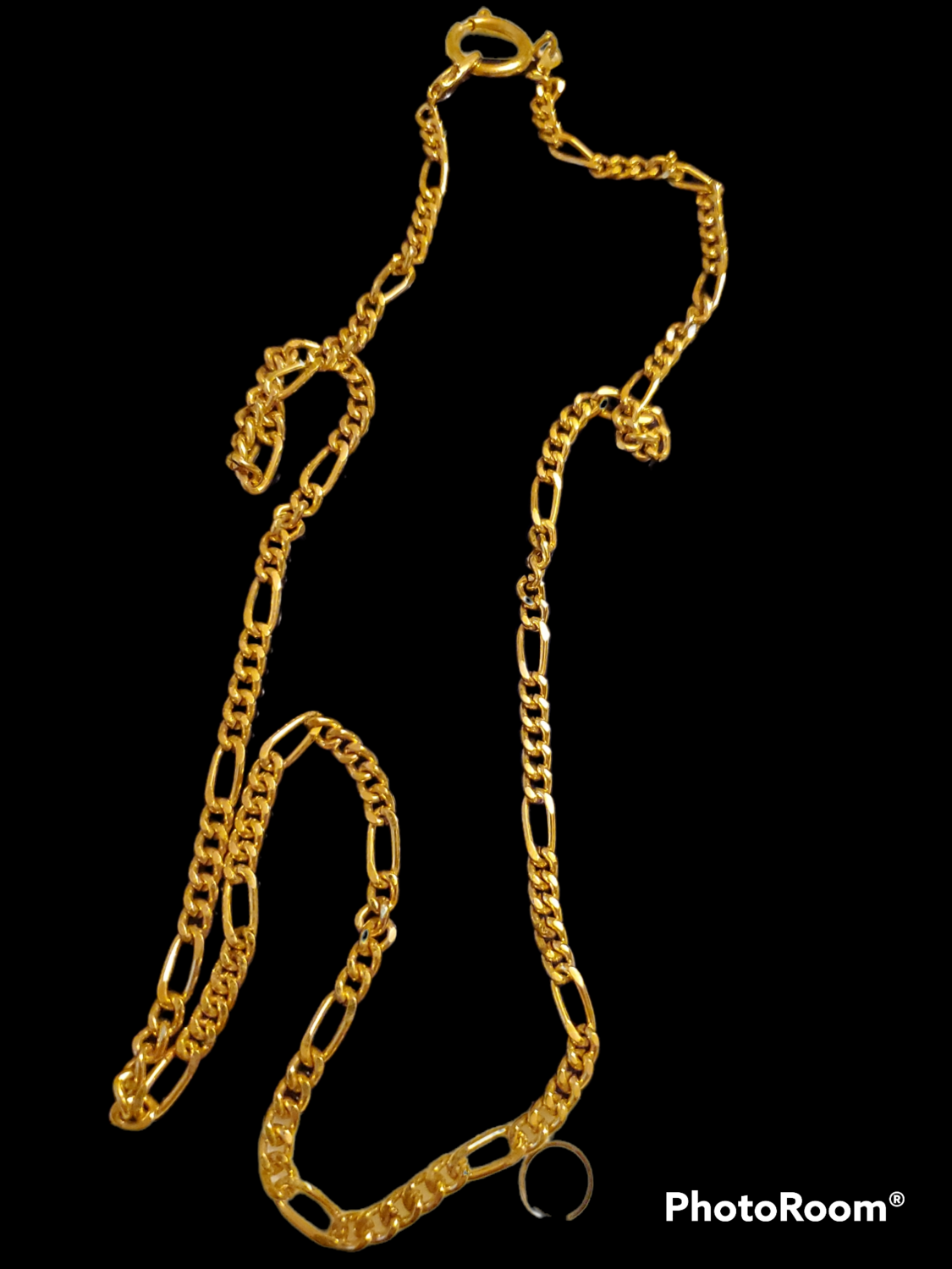 Gold chain necklace unisex