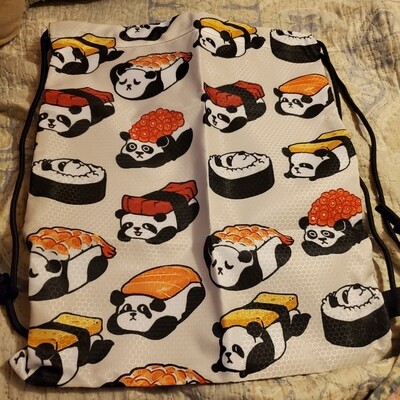 Sushi panda backpack waterproof