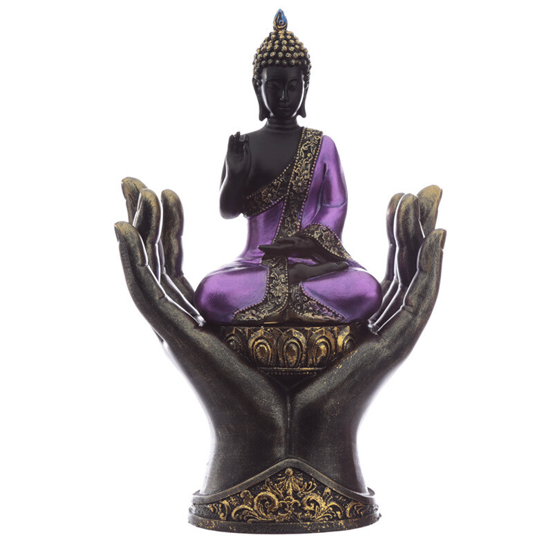 Decorative Purple and Black Buddha - Protector BUD337