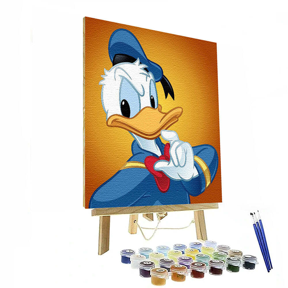Donald Duck Paint By Number Painting Set