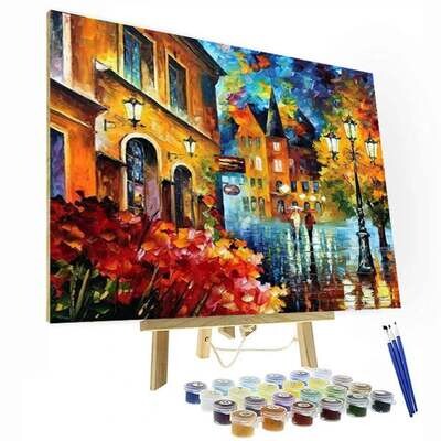 European City Paint By Number Painting Set