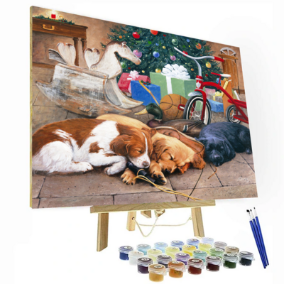Christmas Dreams Paint By Number Painting Set