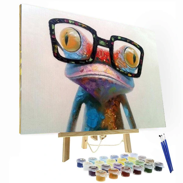 Nerdy Frog Paint By Number Painting Set