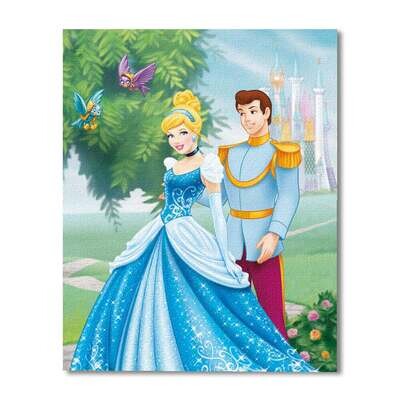 Cinderella And The Prince Charming Paint By Number Painting Set