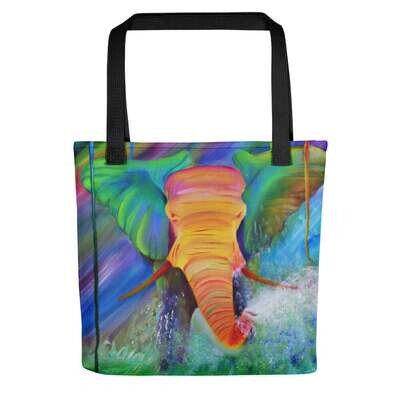 Colorful Elephant Tote bag
