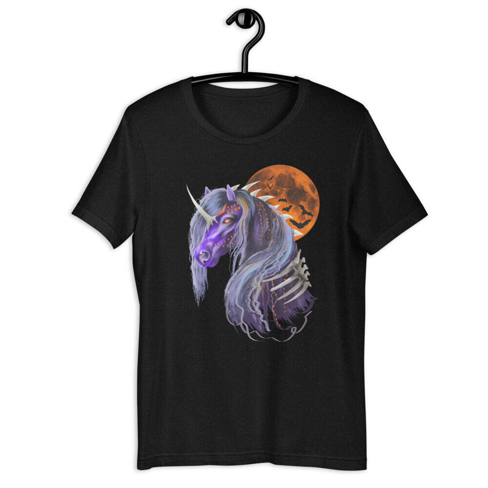 Unicorn Skeleton Short-Sleeve Unisex T-Shirt