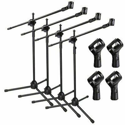 Microphone Stand Boom Mic Arm For Singing 360 Rotating Dual Mic Holder Clip Foldable Tripod Stands 5 Core MS