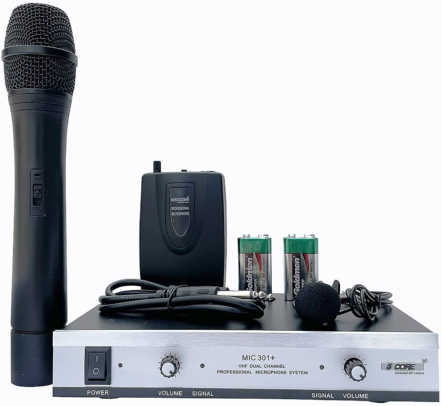 Wireless Microphone Dual Handheld Mic Cordless Receiver Dj Karaoke Singing Microphones 5 Core WM 301⭐⭐⭐⭐⭐Ratings ✔️ Best Deal