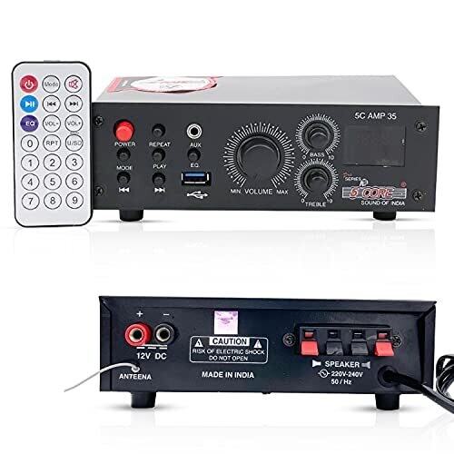 Amplifier Home Audio Receiver Amp Home Stereo System USB Input Mic Aux Mini Amplifier for Speakers Surround Sound 5 Core AMP SA35 Ratings