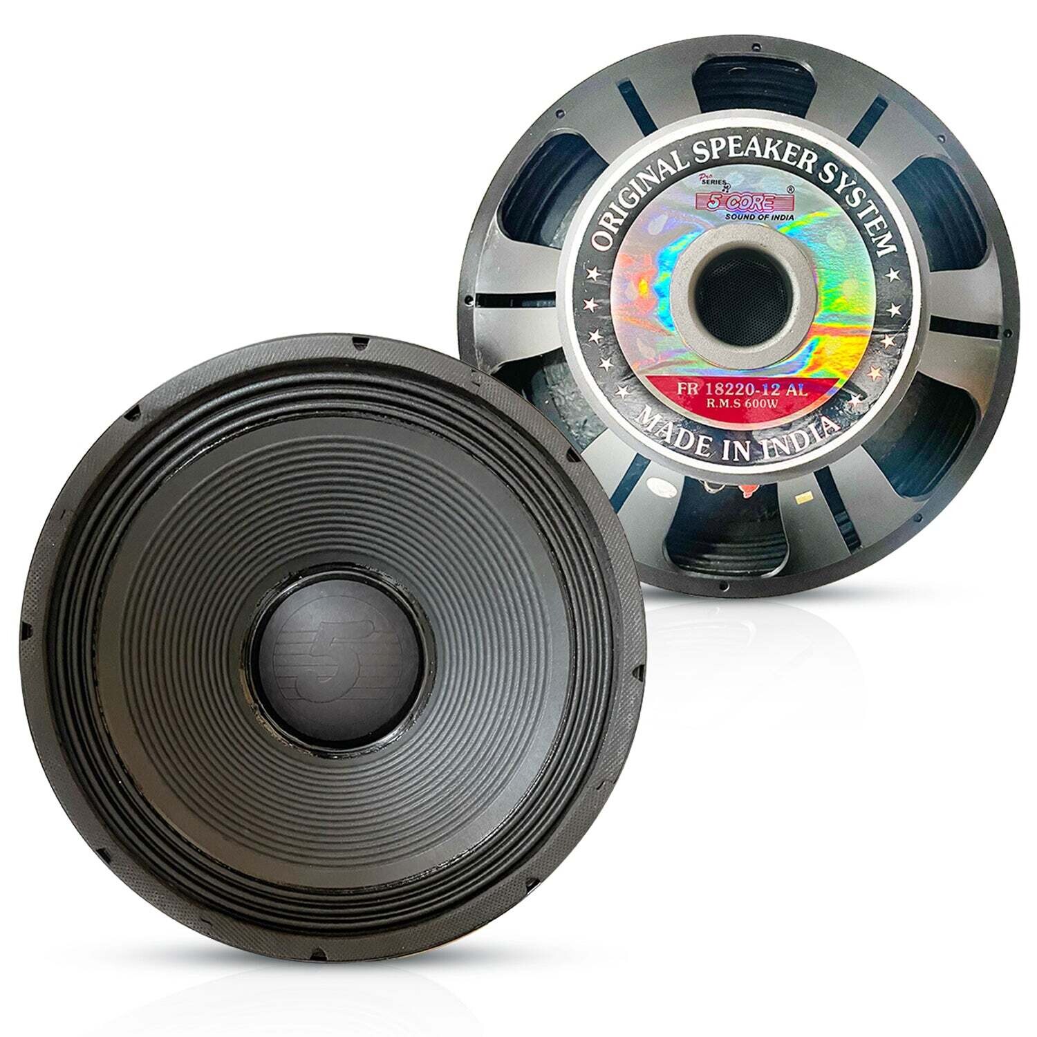 18 inch Subwoofer Replacement  DJ Speaker Sub Woofer Loudspeaker Wide Full Range Loud 5 Core 18-220 12 AL