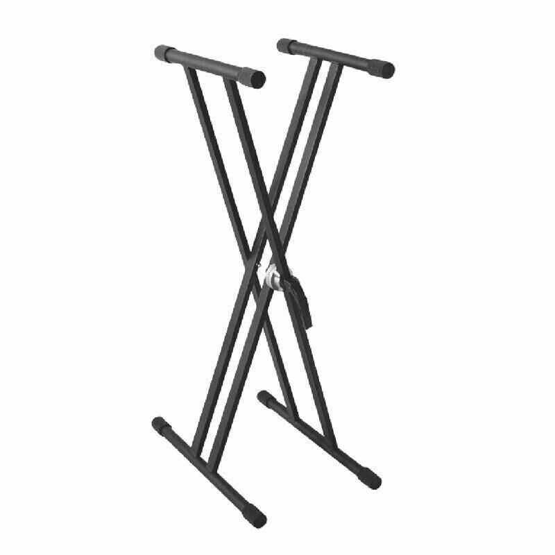Keyboard Stand Piano Riser Stands Premium Hand Trigger Heavy Duty Double X Frame Rack 5 Core