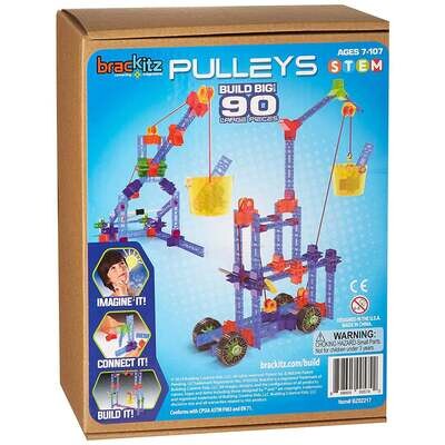 Build Big! Simple Machines Pulleys & Wheels 90-Piece Set