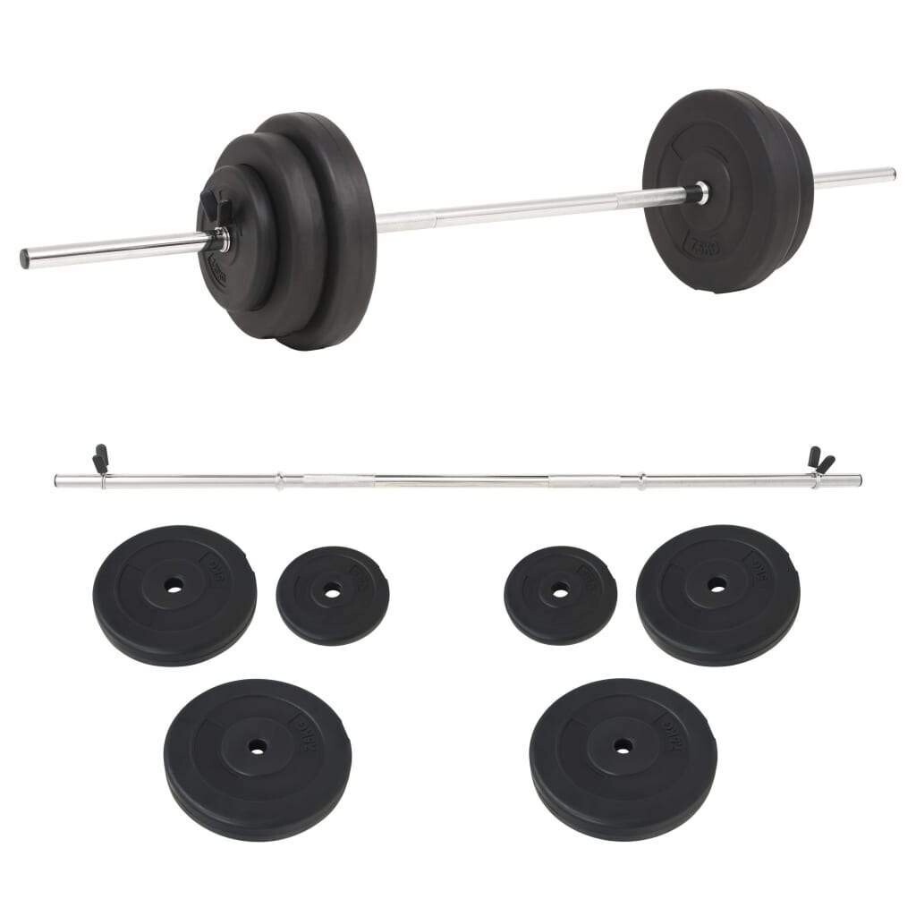 vidaXL 4/6x Barbell Set 66.1 lb Free Weight Weight Plate Sporting Fitness