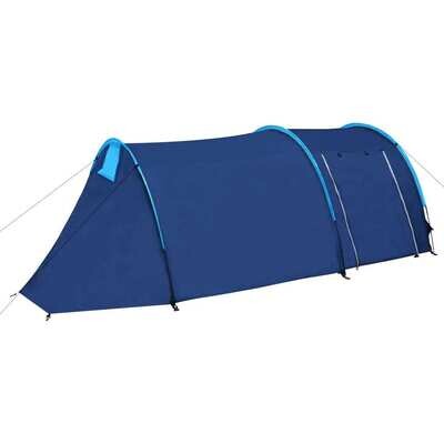 Waterproof Camping Tent 4 Persons Hiking Beach Outdoor Patio Green/Light Blue