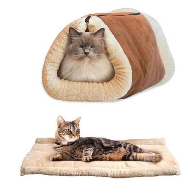Cat bed High Quality Washable foldable Soft Cats mat Multifunction Sofas Horse For Pets Cat Tunnel Winter Pet Products