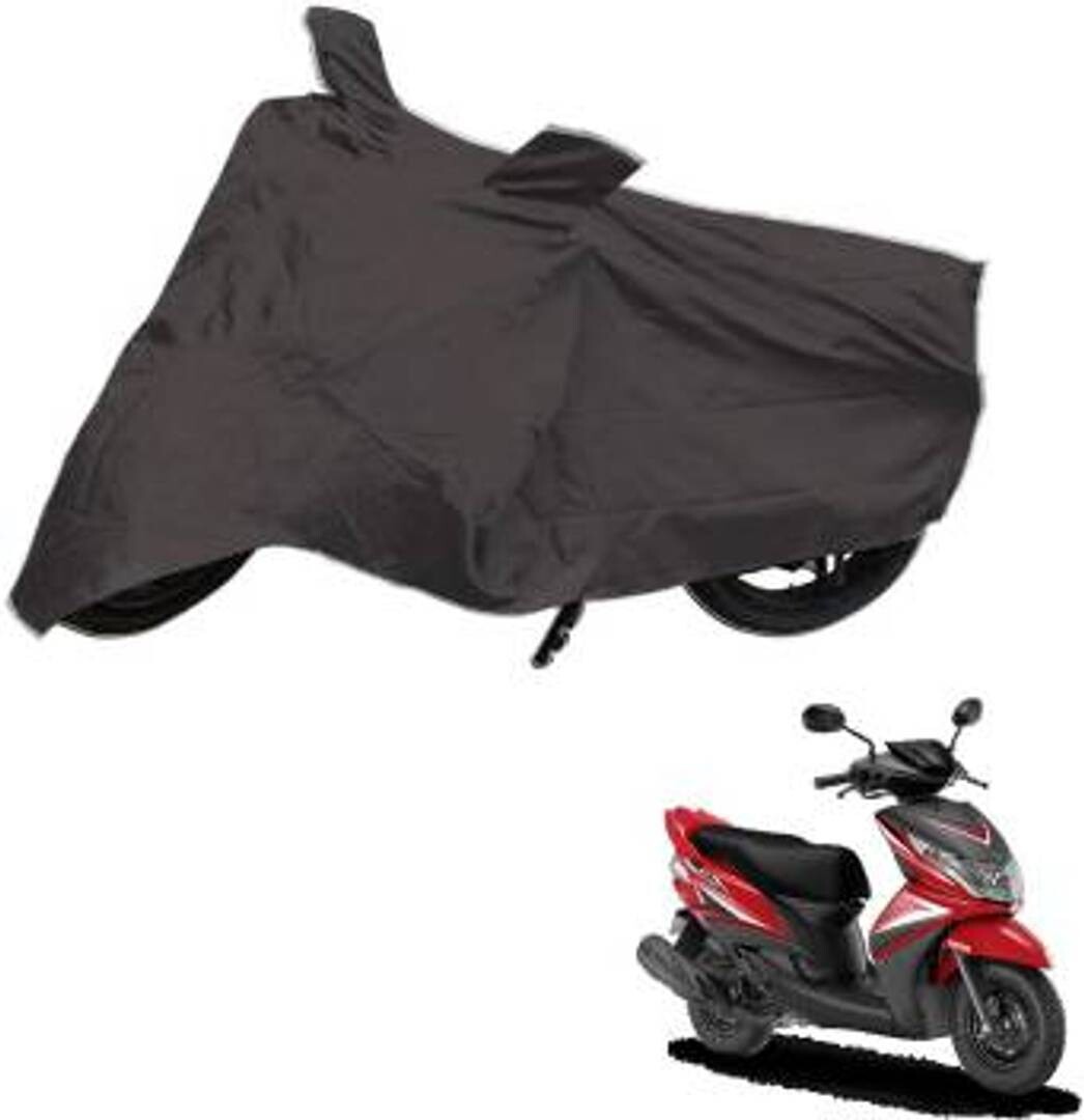 Assorted Stylish Daily-Use Polyester Scooty And Bike Covers Grey
