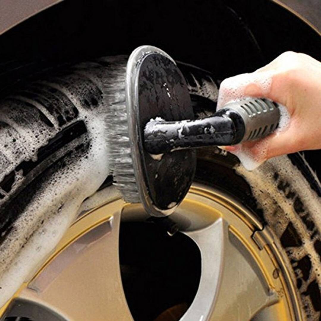 Auto Hub Wheel Tire Rim Scrub Brush Hub Clean Wash Useful Brush Car Truck Motorcycle Bike Washing Cleaning Tool