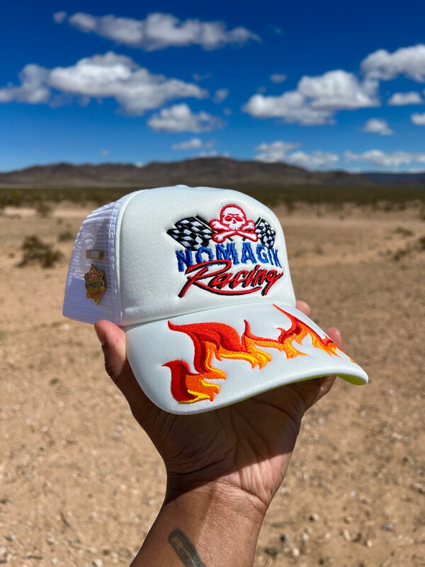 NMR “WHITE” TRUCKER- “FLAME PACK” 🔥