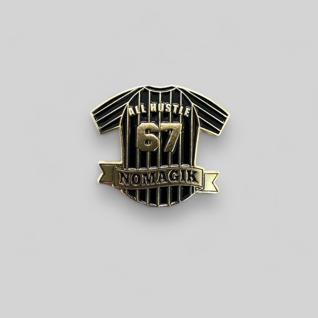 JERSEY PIN/BLACK -ALL HUSTLE