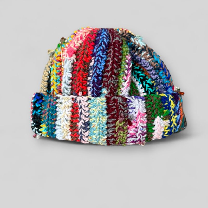 SCRAP YARN BEANIE