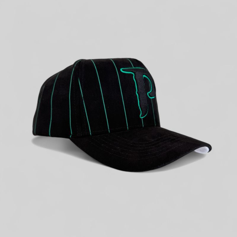BLACK SUEDE/PINSTRIPE BG X NOMAGIK SNAPBACK