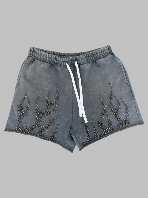 BEAD FLAME SHORTS( GREY)