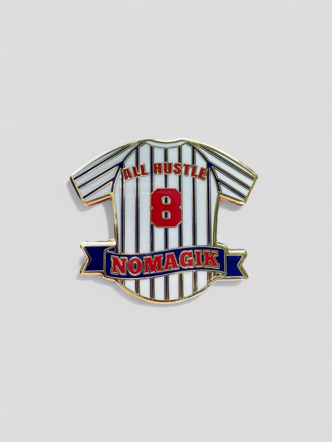 JERSEY PIN ( BASEBALL) RED/BLUE