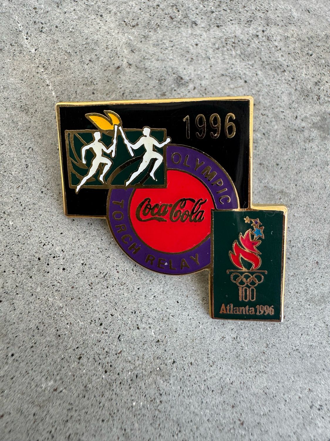 TORCH RELAY PIN( ATL OLYMPICS )