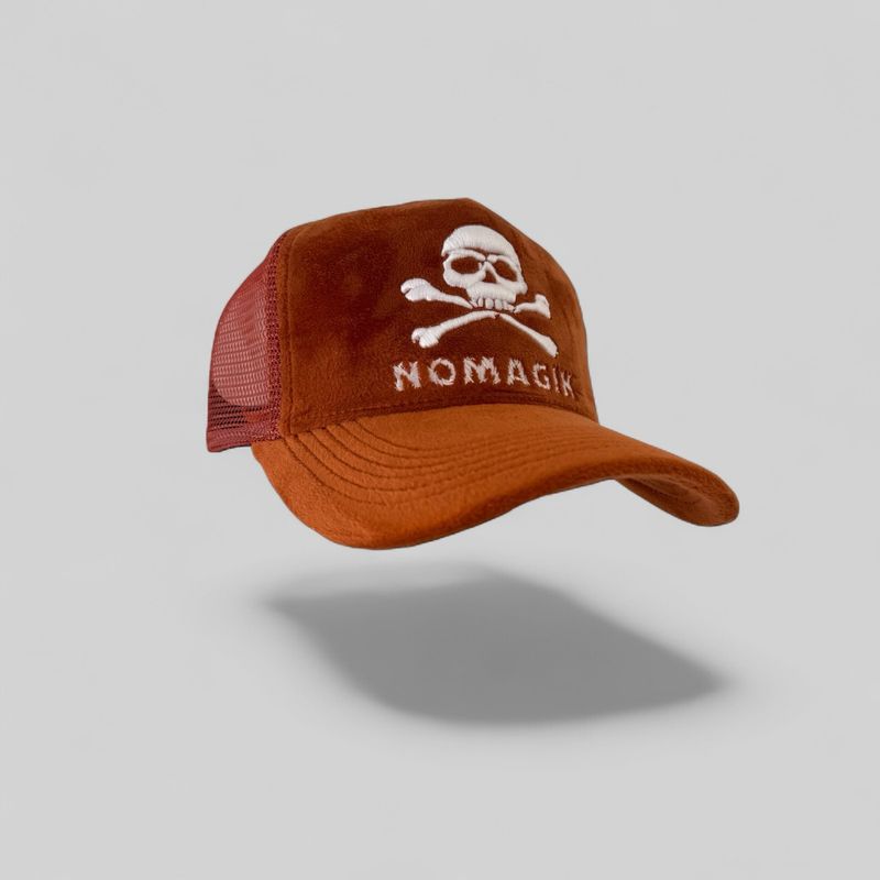 BROWN SUEDE TRUCKER