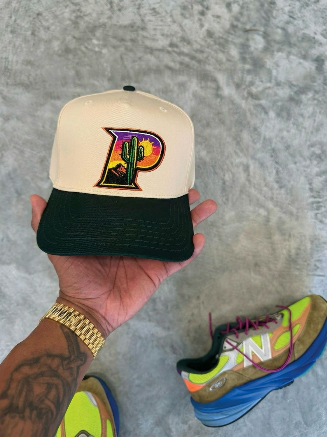 ARIZONA- CREAM/HUNTER GREEN