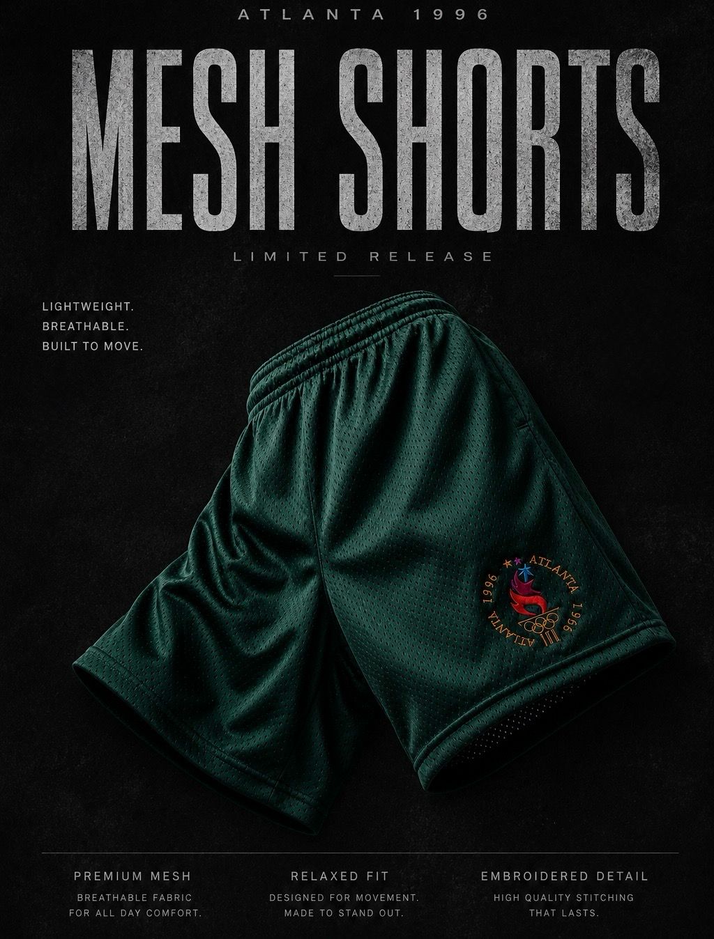 ATL SHORT- HUNTER GREEN